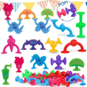 54 Piece Kids Stacking Toys Set, Building Block Set, Stress Relief Sensory Toys, Fruit & Food Shapes, Educational Toy for Boys Girls Ages 3-5, Christmas Birthday Gift