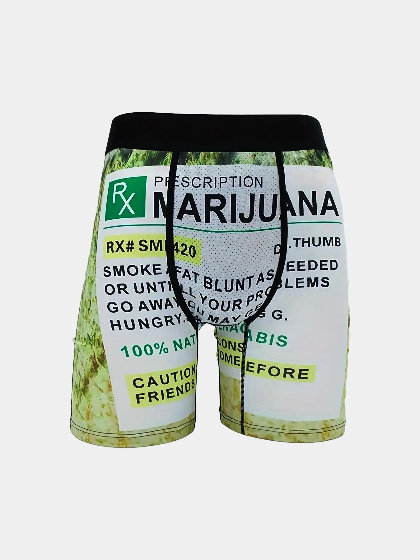 Men's Regular Fit Graphic Print Contrast Tape Boxer Brief, Casual Classic Cozy Soft Stretchy Trunks, Breathable Comfy Short-leg Boxer Briefs, Men's Un