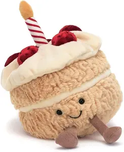 Jellycat Amuseable Birthday Cake - Festive & Fun Design for All Ages - Perfect for Celebrations - Whimsical Party Centerpiece