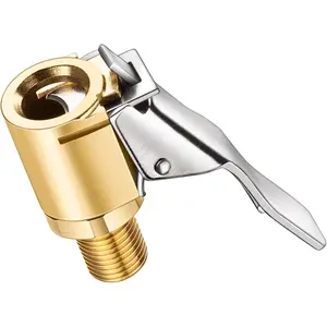 Tire Air Chuck, Tire Inflator Hose Adapter for Twist On Connection Convert to Lock On, No Air Leakage Air Compressor Pump Clip On Tire Chucks, Tire Nozzle with Tire Valve Thread
