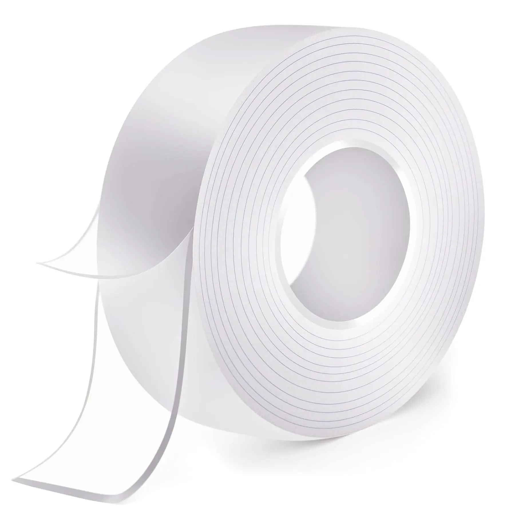 Double Sided Nano Tape Heavy Duty, Clear Mounting Adhesive for Concrete Walls & Textured Walls – Strong Hold, Removable, Washable, No Residue for Posters, Photos, Store Displays