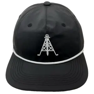Black Oil Rig Rope Hat