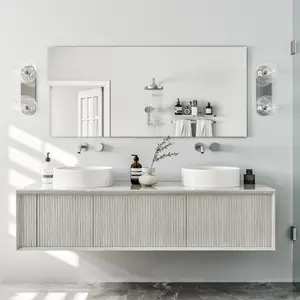 Eviva Sleek 55" x 30" Rectangular Frameless Mirror