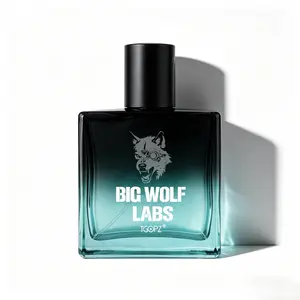 BIG WOLF LABS Bleu de sandal Unisex Eau de parfum 1.7 fl oz(50ml),long lasting perfume with Mint&Pink Pepper&Pineapple&Ginger&Cedar&Sandalwood for Him & Her Perfume Luxurious Gift#Summervibes