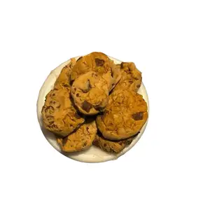 Miniature Chocolate Chip Cookies | Dollhouse Food Miniatures | 1:12 Scale Handmade Polymer Clay Cookies | Miniature Dollhouse Accessories
