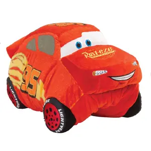Speedy Red Racecar Foldable Plush Cushion
