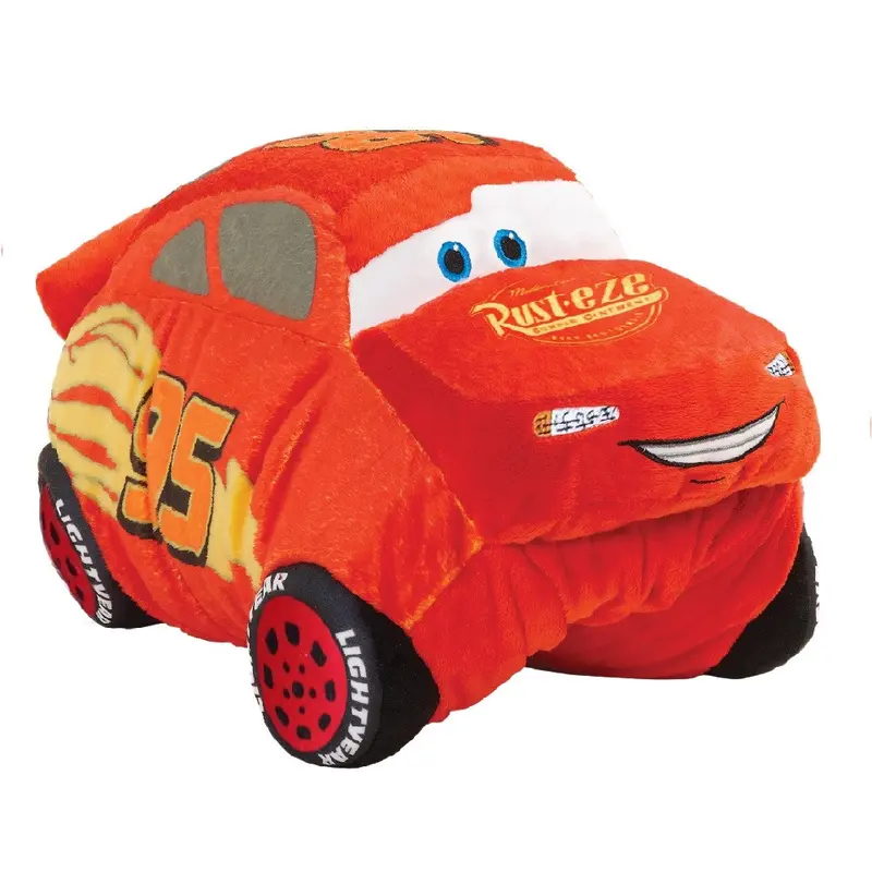 Speedy Red Racecar Foldable Plush Cushion
