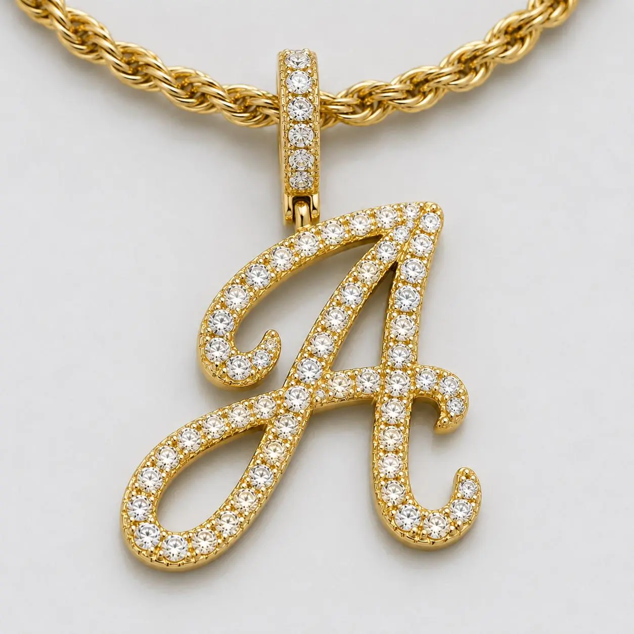 Statement Initial Pendant Necklace, Exaggerated Big Letter Cuban Chain for Men & Women, Chunky Bold Streetwear Jewelry, Birthday Gift for Him Her