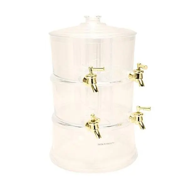 Improvements 2-Tier 4-Chamber Beverage Dispenser Party Tower Improvements 2-Tier 4-Chamber Beverage Dispenser Party Tower