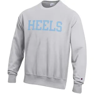 Carolina Tar Heels Reverse Weave Crewneck Sweatshirt Heavyweight with Embroidery
