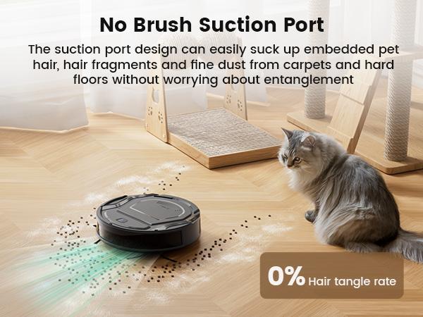 Lefant M210 Pro+ Robot Vacuum Cleaner, 3500Pa Strong Suction, Slim & Quiet, 200-Min Runtime, Self-Charging, WiFi/App/Alexa Control, 6 Cleaning Modes for Pet Hair, Hard Floors & Low Carpet, Black