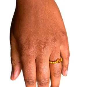 Òrìṣà Ọ̀ṣun Elekẹ Rings - Ọ̀ṢUN Beaded Design with Unique Shape and Style, Oshun