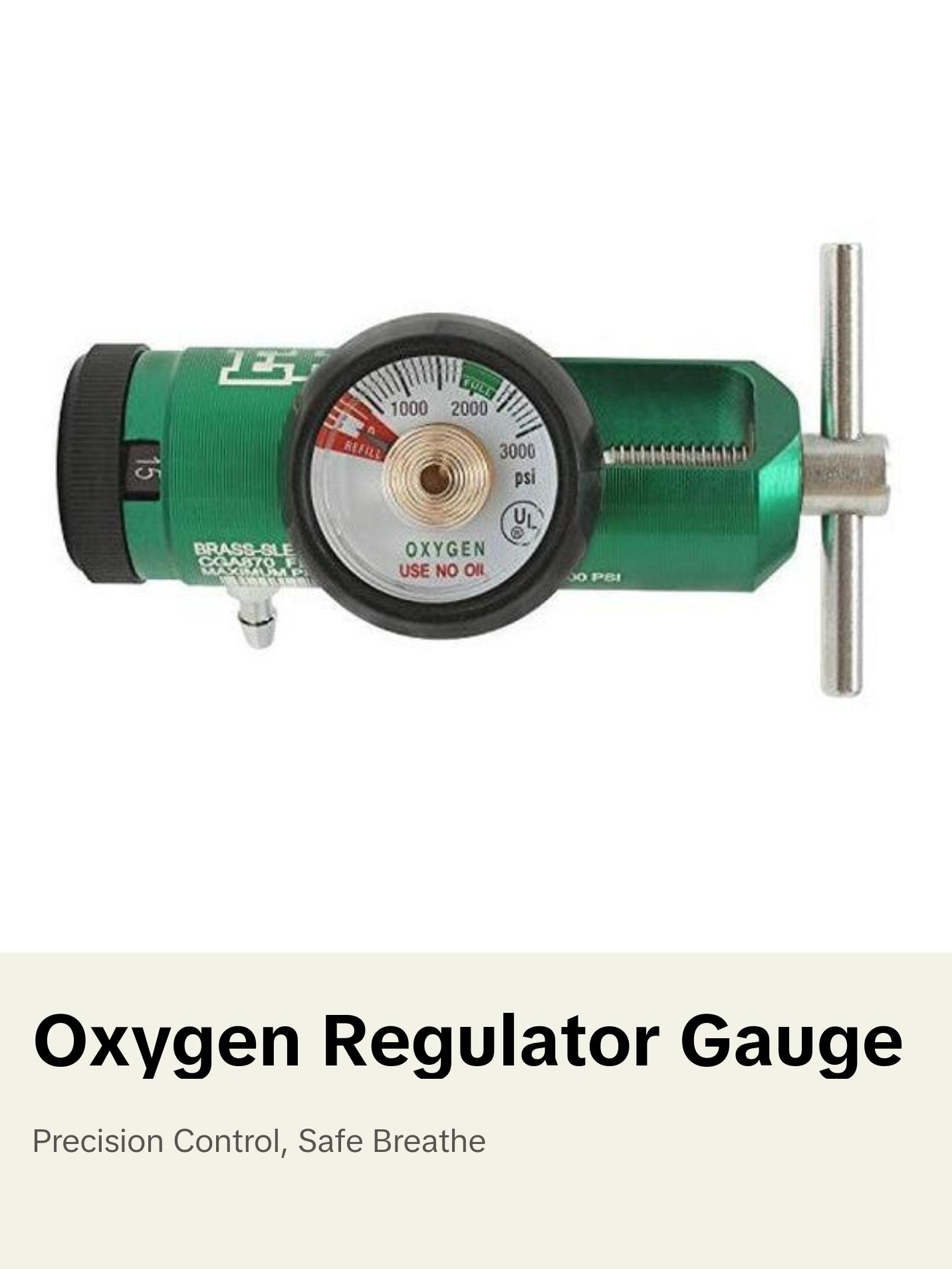 Oxygen Regulator with Gauge