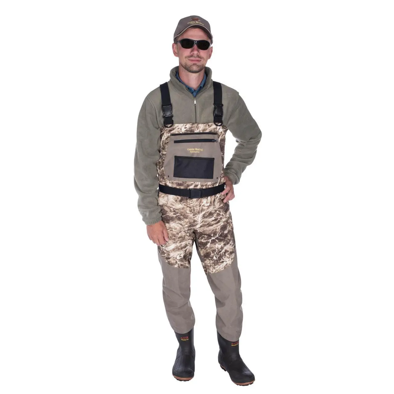 Caddis Mens Mossy River Series Breathable Bootfoot Waders