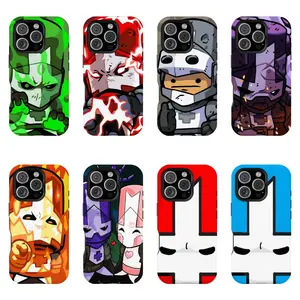 Castle Crasher Demon Slayer Double-layer durable phone Cases For iPhone 17 16 15 14 13 12 Promax Pro Plus, hard shell protection ,Unique design,best Gift