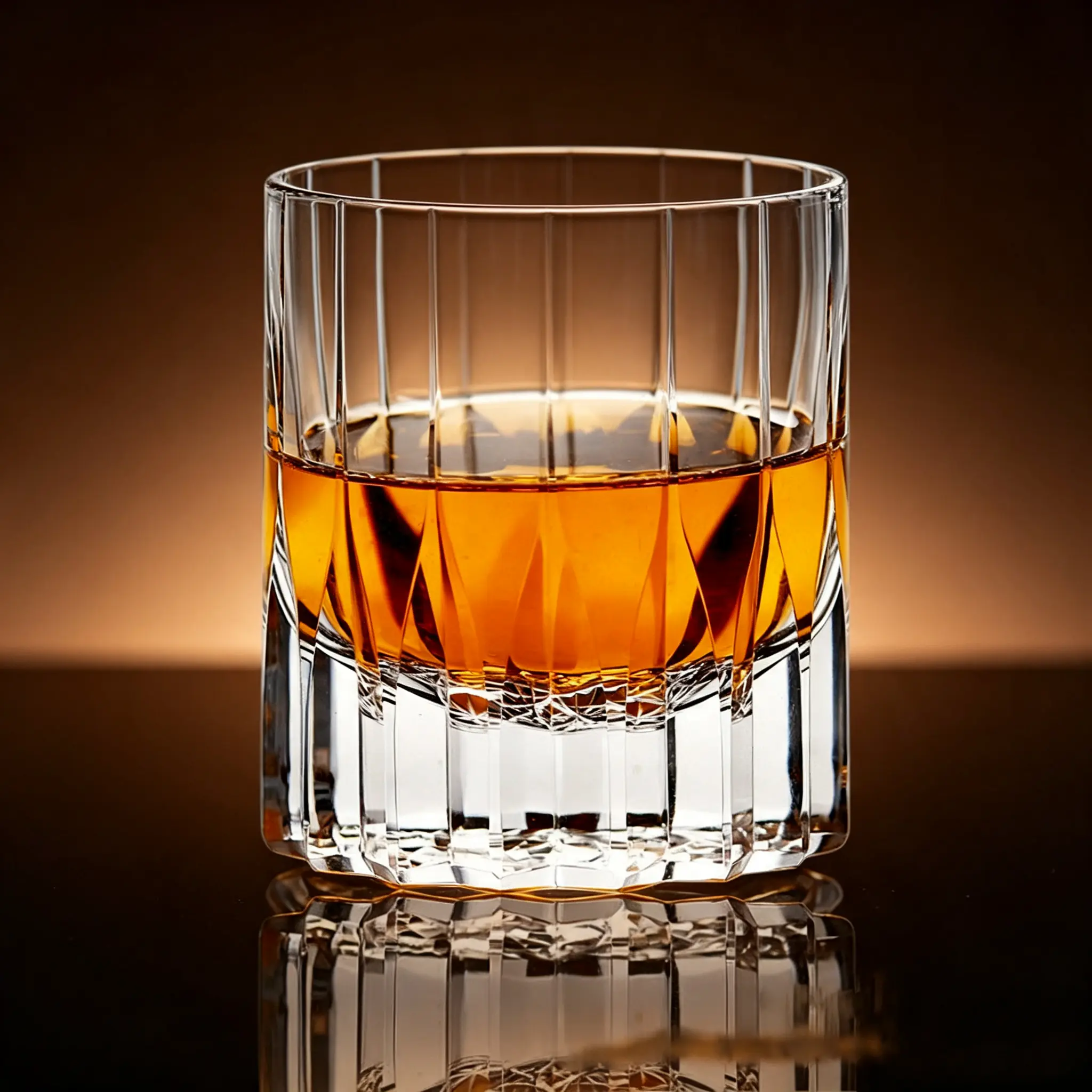 Engraved Transparency Crystal Whiskey Glass - 240 ml Durable Glassware Drinkware Tumbler, Home Bar Use, Gift Option, Crystal Glass
