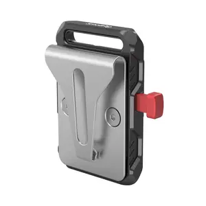 SmallRig Mini V Mount Battery Plate, V-Lock Mount Battery Plate with Belt Clip for Camera Power Supply - 2990