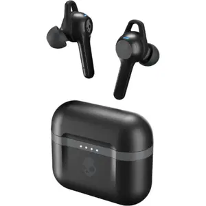 Skullcandy Indy Evo Black In-Ear Audio, Bluetooth Wireless Earbuds - Supreme Sound, 30 Hours Charging, Tile Technology