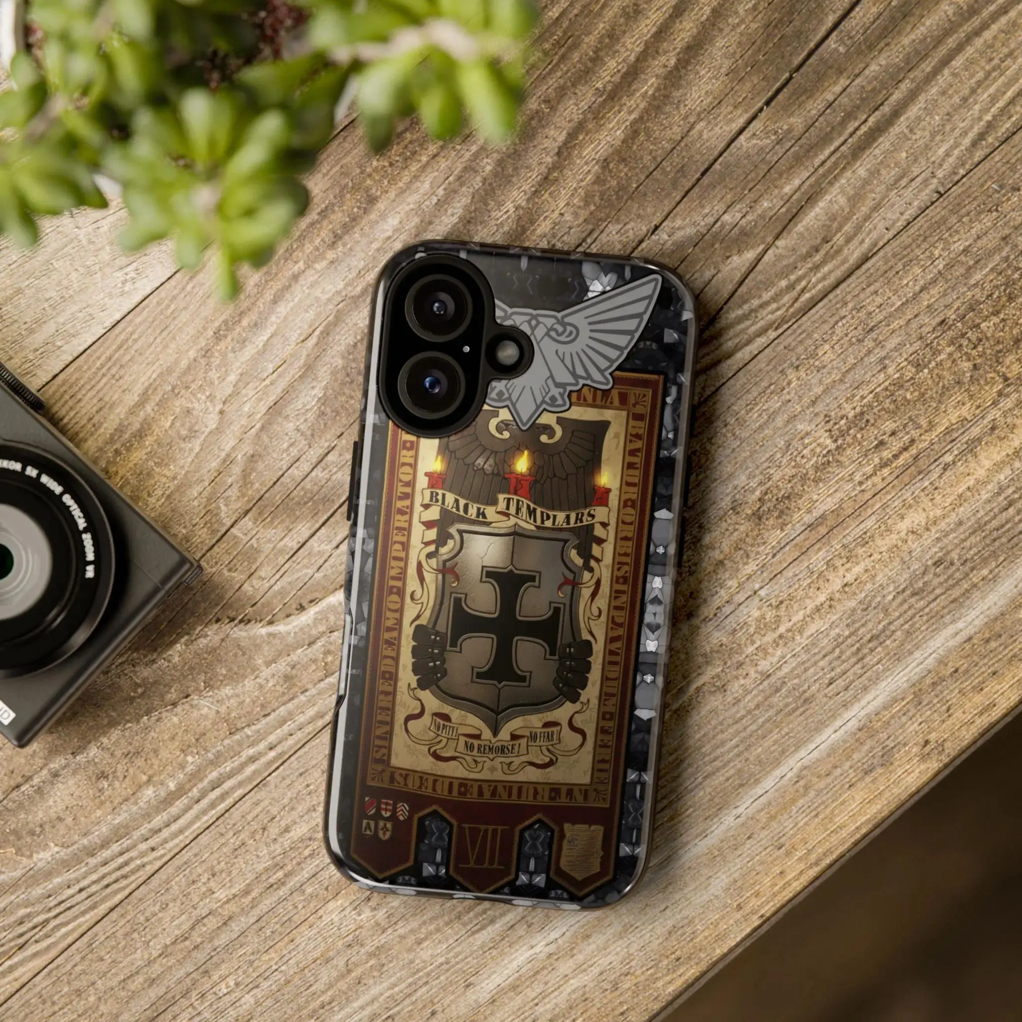 Warhammer 40,000: Black Templars Phone Case — Compatible with iPhone 13/14/15/16/17
