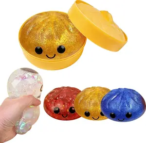 NEEDOH 2026 New Viral Dumpling Squishy with Steamer Box, Soft Squishy Silicone Fidget Squeeze Tool for Adult Stress & Anxiety Relief, Collectible Entertainment Figurine, Fidgets Squishies