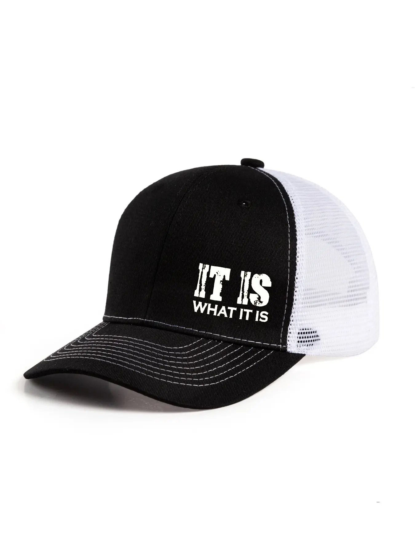 Adjustable Trucker Style Casual Hat for Men and Women, Vintage Printed Mesh Back Baseball Cap, Summer Outdoor Sun Hat in Multiple Colors