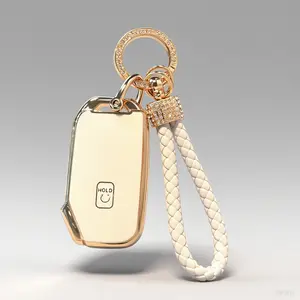 for Kia Key Fob Cover with Keychain,Car Key Case Shell Protection Fit for Kia K5 Forte Sportage Soul Seltos Telluride Sorento，New model of Kia car key chain