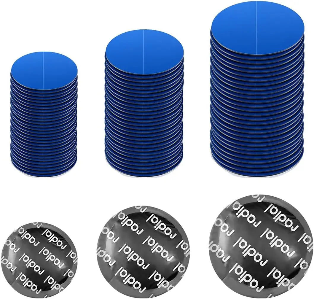 90PCS Tire Repair Patch, 32mm 42mm 58mm Rubber Tyre Puncture for Fast Repair, Round Auto Tire Repair Tool for Car Truck Motorcycle Inner Tire, Universal Car Accessories