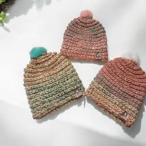 Cozy Handmade Crochet Beanies for Adults - Custom Soft & Stylish Winter Hats with Pom Pom, Chunky Design, 100% Soft Acrylic Yarn, Chunky Beanie