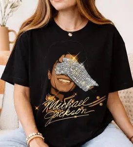 Michael Jackson T-Shirt, Retro 90s Music Graphic Tee, Vintage Style, Cool Trendy Merch, Streetwear For Fans