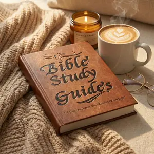 Premium 2 in 1 Bible Study Guide and Year Long Daily Devotional Journal Structured Prayer Book