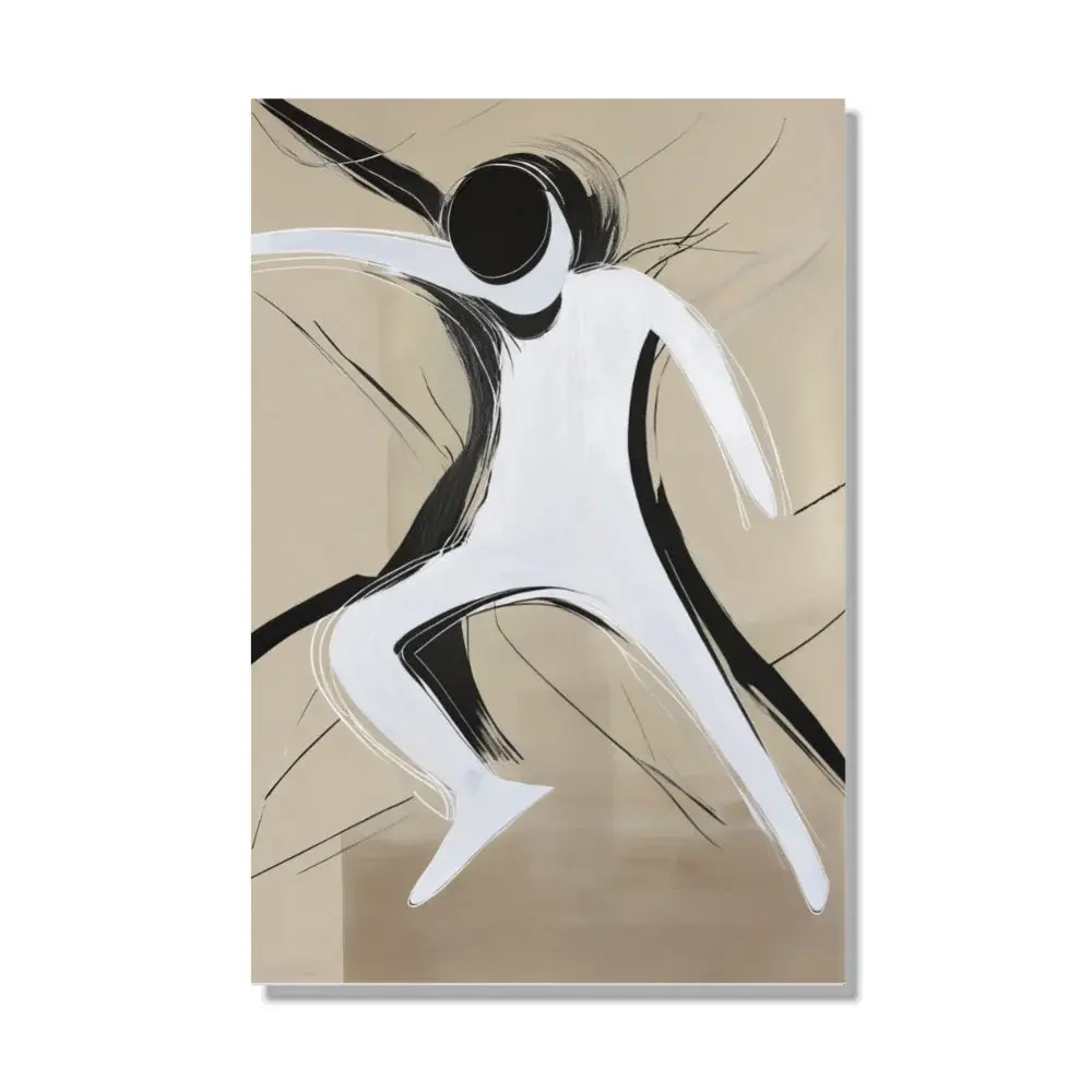 Dancing Figure Abstract Canvas Art