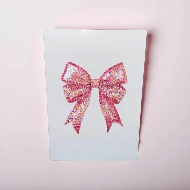 DIY Bedazzle Art Kit, Pink Bow