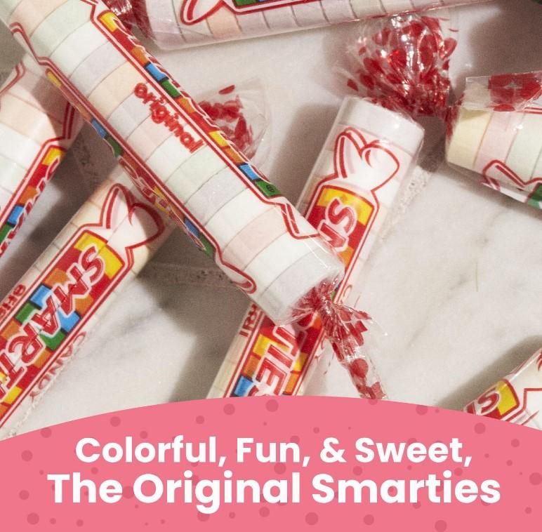 Smarties Candy Bulk Rolls Original Flavor - Gluten & Vegan Free - Classic Sweetness From Family Owned Company Since 1949, Peanut & Dairy Free - Perfect Halloween Candy - 14 oz Bag (Pack of 2)