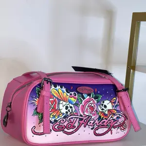 Ed Hardy Pink Skull Rhinestone Hanbag