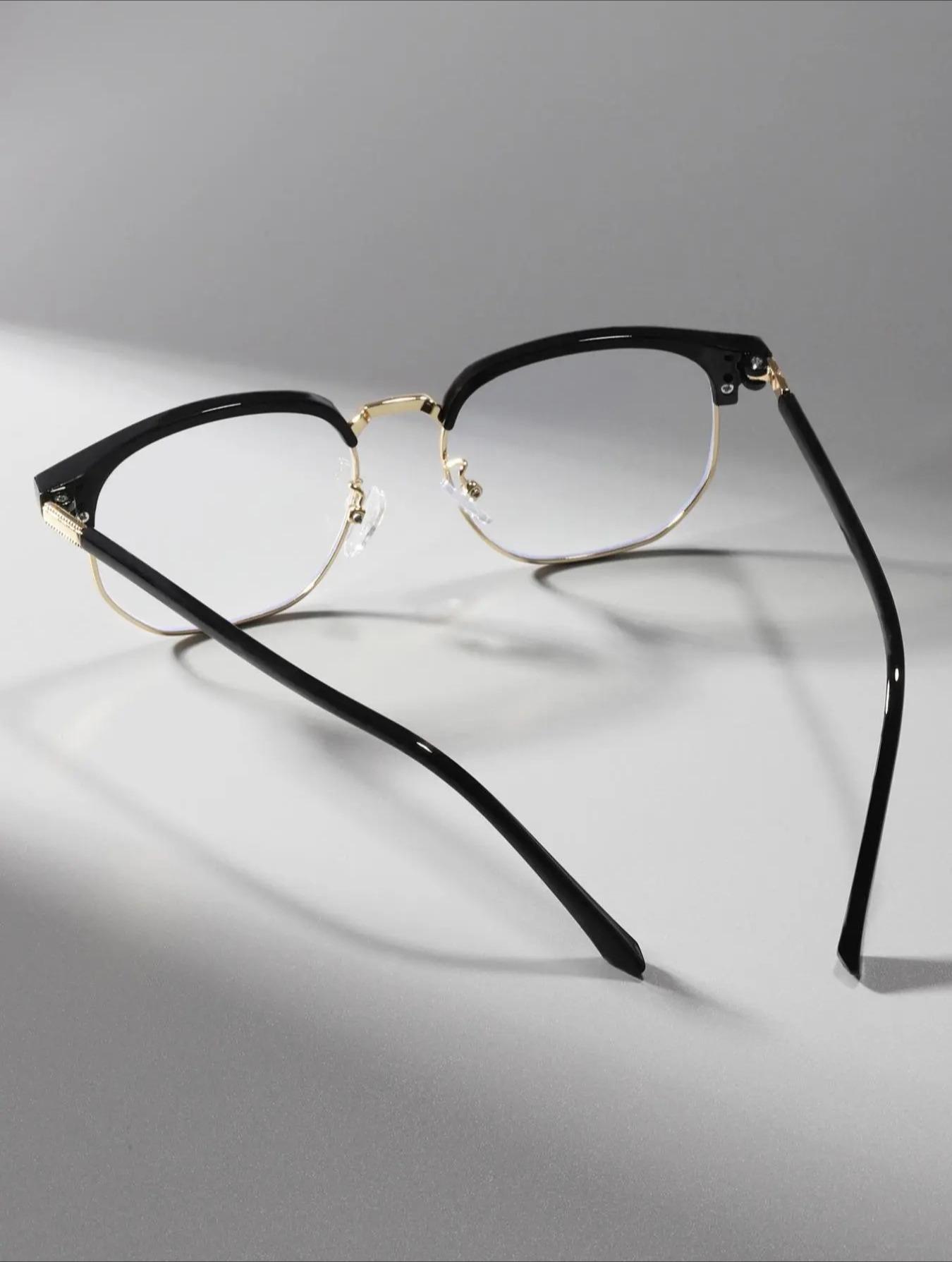 Y2K Anti-Blue Light Computer Glasses - Black Metal Frame Anti-Eye Strain Lightweight for Men & Women | All Digital Devices