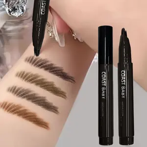 The eyebrow pencil multi-brush head design creates a clear and natural eyebrow shape + precise hairline filling, waterproof and anti-smudge, and 3D fluffy technology allows novices to instantly transform into long-lasting wild eyebrow makeup