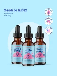 JoySpring LingoLeap for Kids - Zeolite Drops with B Vitamins - Support Speech Learning (3 Pack)