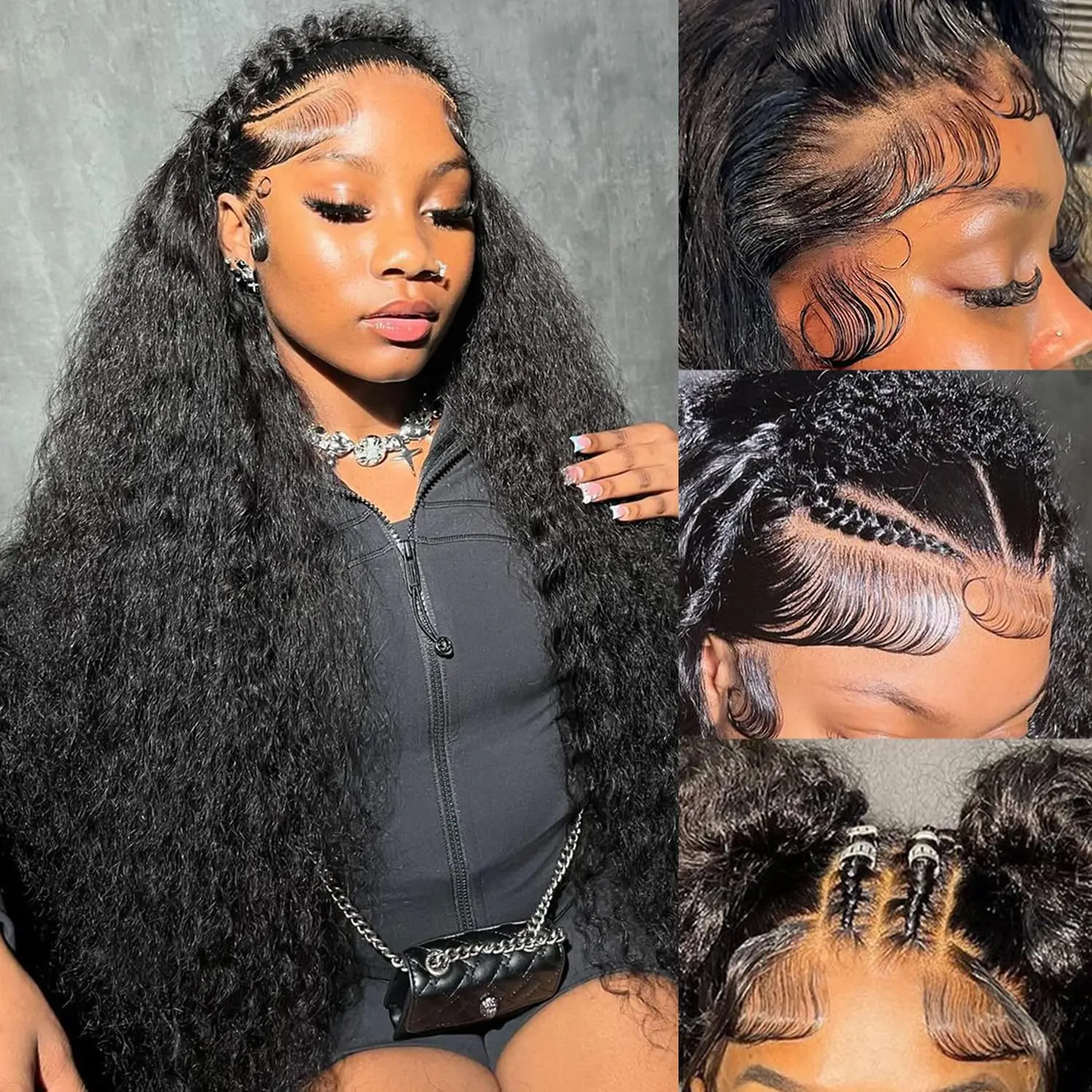 30 Inch 13x6 Body Wave Lace Front Wig Human Hair Glueless 200% Density Gk 613 13x6 Lace Front Wig Human Hair 200% Density Body Wave  main image 3