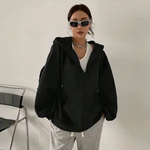 Zip Up Hoodie Vintage Washed Hoodies Streetwear Hooded Sweatshirts Jackets Unisex zip up hoodie， Menswear Soft Casual Stylish Tops Plain Long Sleeve