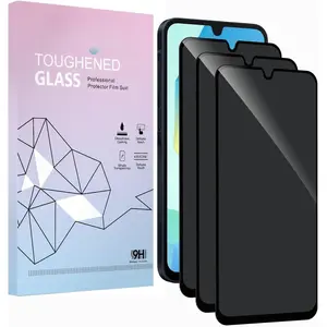 3 Pack  Screen Protector for  Galaxy A16,Full Coverage Anti-Spy Tempered Glass Film,9H Hardness,Bubble Free,Easy to Install