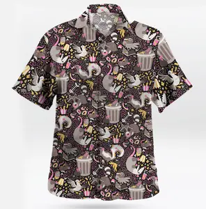 Trash Mammals Pattern I Dress Like This PKM Hawaiian Shirt Shorts Set, Anime Latias Latios Aloha Suit, Unisex Eon Dragons Raccoon Outfit