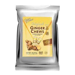 Prince of Peace Original Ginger Chews, 1 lb. – Candied Ginger – Candy Pack – Ginger Chews Candy – Natural Candy Snack Sweet Bonbon
