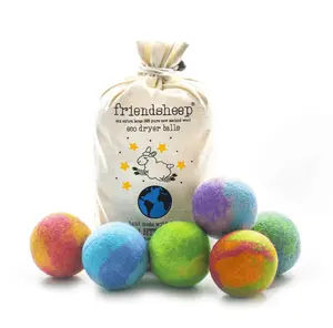 Reusable Wool Dryer Balls, Hand Made Eco Friendly