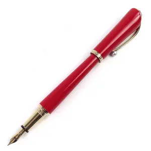 Pre-owned Montblanc 14K Yellow Gold (Au585) Small Leather Goods Muse Marilyn Monroe Au585 Fountain Pen