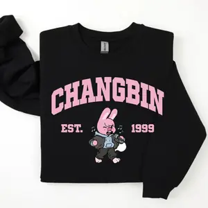 Changbin Est.1999 Sweatshirt, Cute Stay Member Hoodie, Kpop Stans Crewneck, Fan Merchandise, Boy Group Unisex Tops Trendy Wear