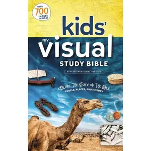 NIV, Kids' Visual Study Bible, Hardcover, Blue, Full Color Interior: Explore the Story of the Bible---People, Places, and History by Zondervan [Hardback Book]