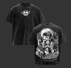 One Piece Doflamingo String String Power Tee, Acid Washed Vintage Shirt, Pink Eyes Design, Oversized Villain Manga Streetwear, Exclusive Doflamingo Merch 90s graphic good tees Casual American Short Sleeve Unisex T-shirt,Gym & Streetwear