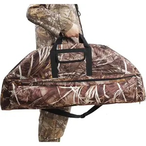 Lightweight Soft Compound Bow Case with Pockets 600D Water-Resistant Archery Backpack Bow Bag for Hunting
