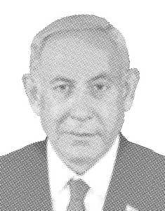 Benjamin Netanyahu Halftone Stencil