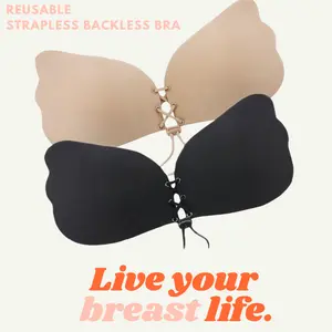 Invisible Silicone Gel Bra - Self-adhesive Push Up Strapless Backless Stick On